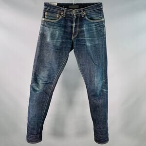 32 Cherry Blossom Ai-Sa Limited Edition Indigo Textured Cotton